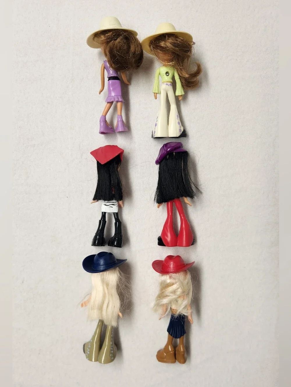 Vintage 2003 Bratz McDonalds Happy Meal Mini Dolls Lot Of 6 Strut It Cowgirl